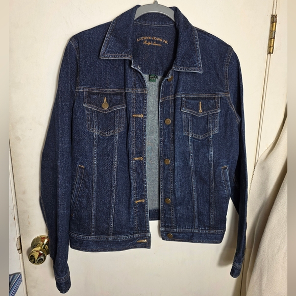 Lauren Ralph Lauren Jackets & Blazers - Lauren Jean Co Ralph Lauren Women's Size M Blue Denim Jacket